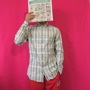 Modern Banana Republic Plaid Button-Up Shirt